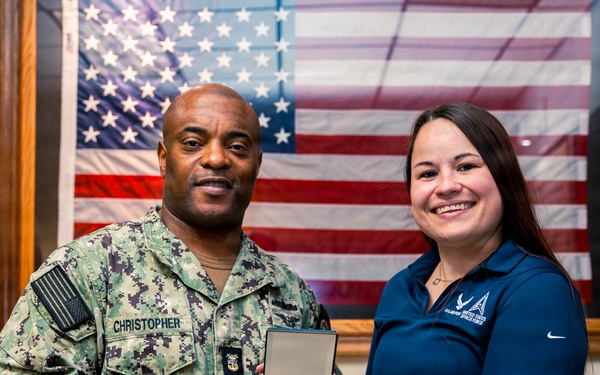 Air Force Tech. Sgt. awarded the Navy and Marine Corps Achievement Medal