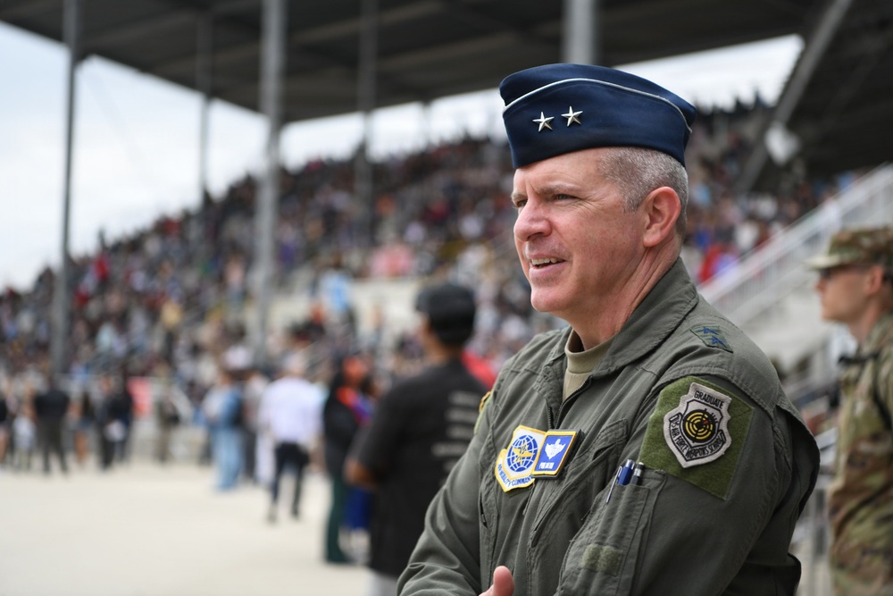 Eighteenth Air Force Commander visits AF BMT