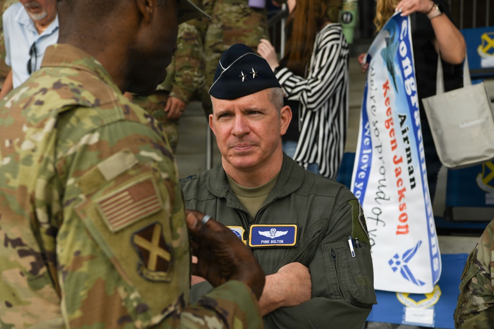Eighteenth Air Force Commander visits AF BMT