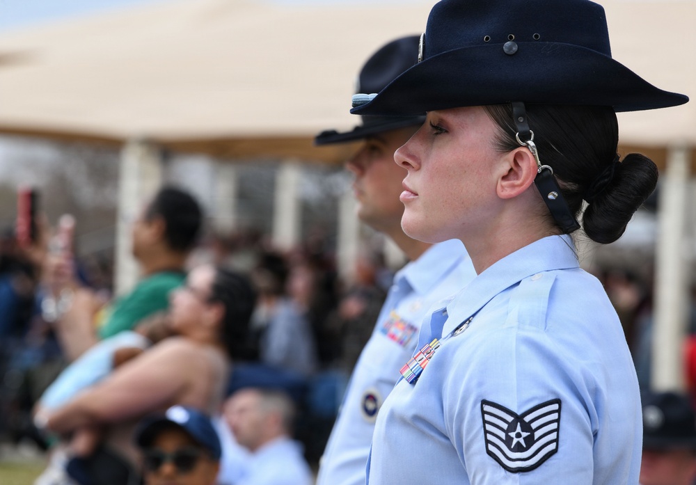 Eighteenth Air Force Commander visits AF BMT