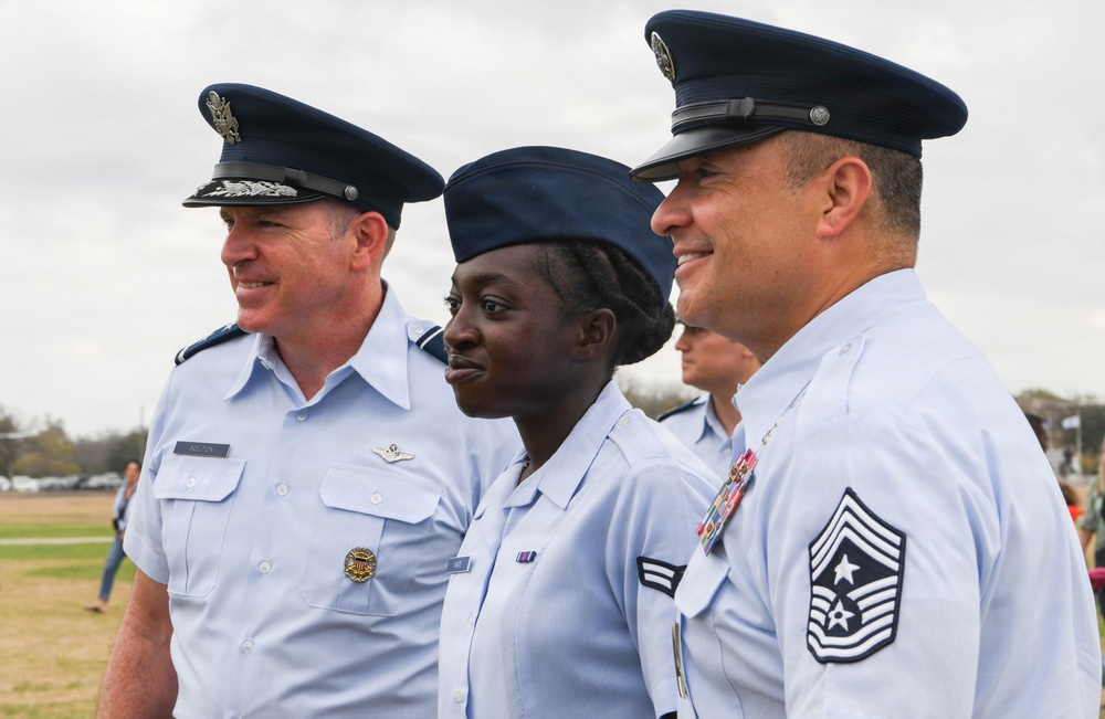 Eighteenth Air Force Commander visits AF BMT