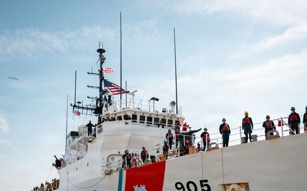 Coast Guard Cutter Spencer's crew returns home