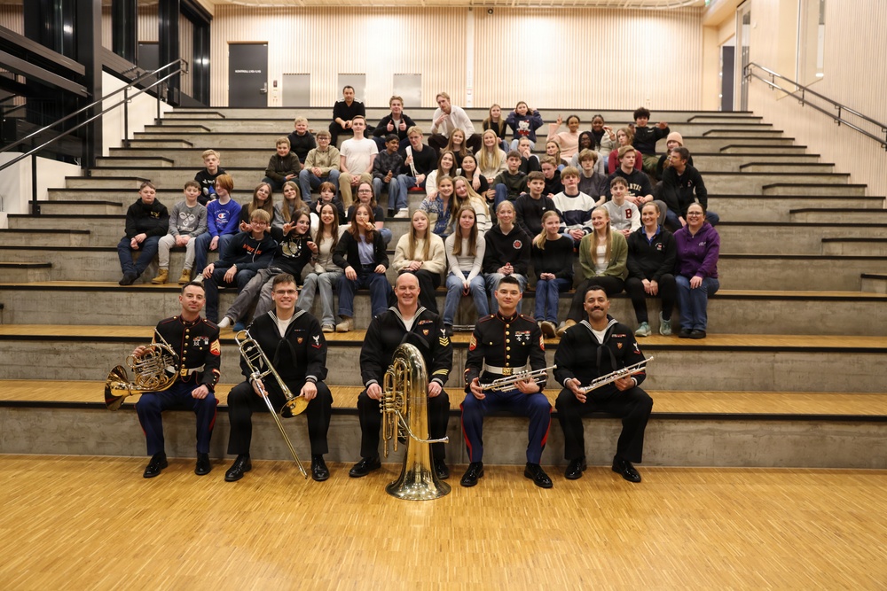 CORE26 | U.S. Naval Forces Europe and Africa Maritime Brass Quintet Community Event in Oslo, Norway
