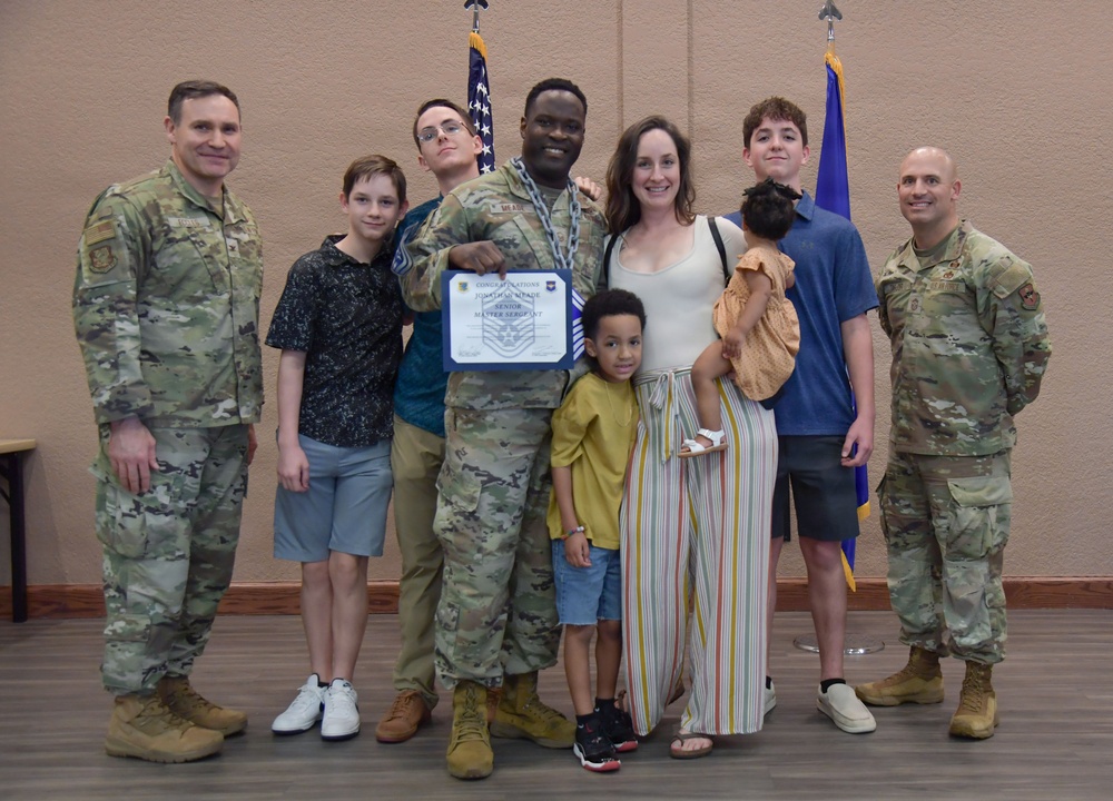 Keesler congratulates newest senior master sergeants