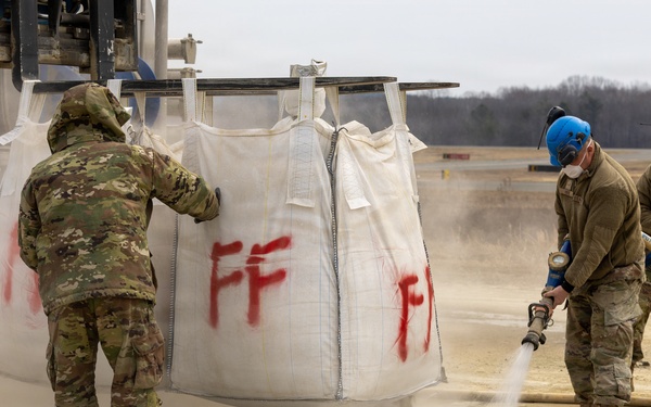 145th Civil Engineer Squadron conducts Rapid Damage Repair course