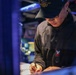 Sailors aboard the USS John Finn stand watch during Operation Epic Fury