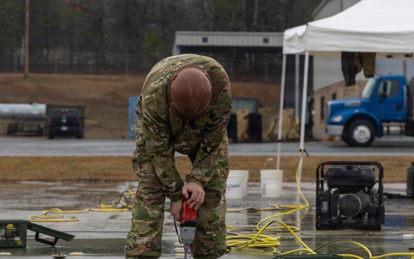 145th Civil Engineer Squadron conducts Rapid Damage Repair course