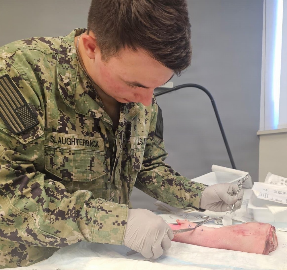 NMRTC Detachment Indian Head Corpsman Hones Skills at Suture Lab