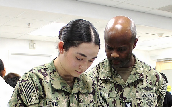 NMRTC Patuxent River Corpsman Hones Suture Skills