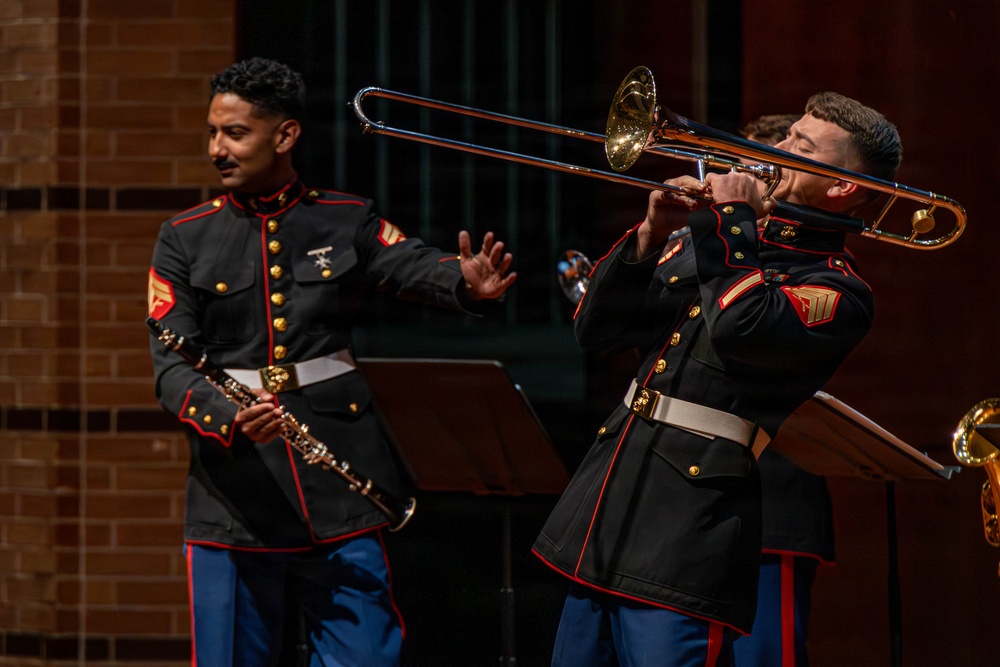 Marine Reserves Band Performs for Houston Schools &amp;#xA;