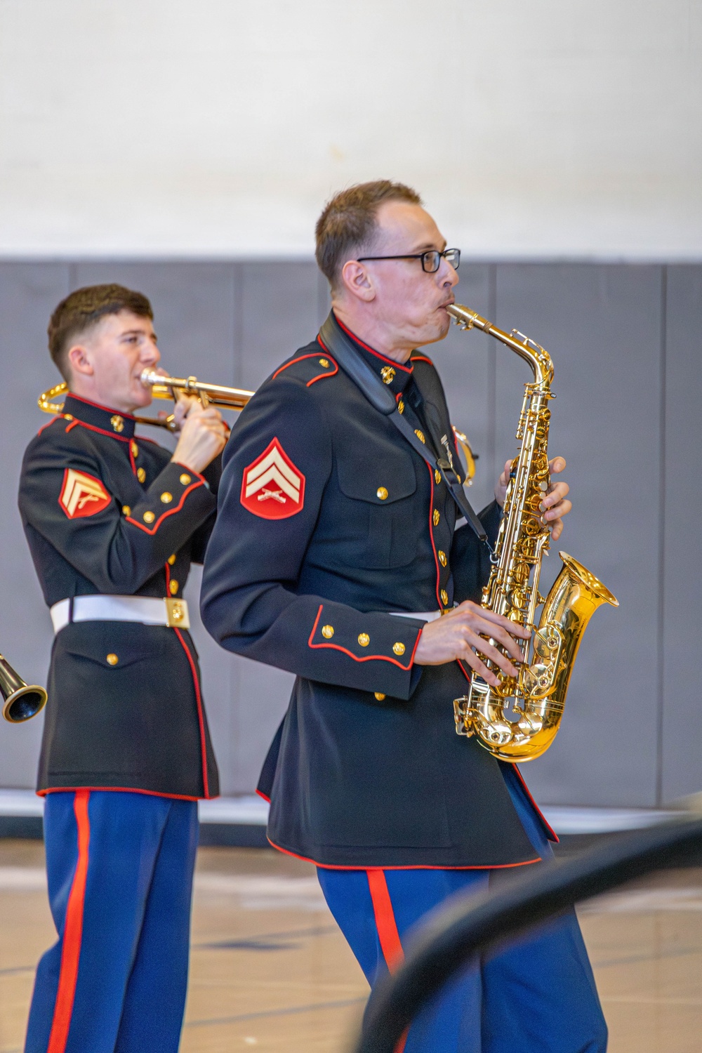 Marine Reserves Band Performs for Houston Schools &amp;#xA;