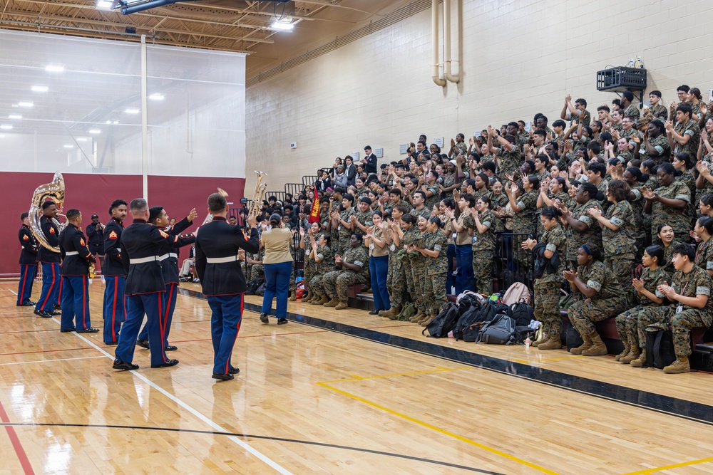 Marine Reserves Band Performs for Houston Schools &amp;#xA;