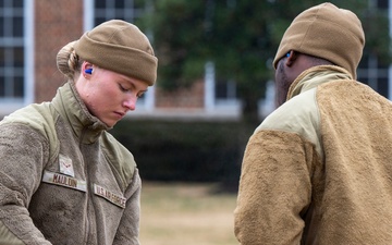 Air Force Firing Party trains for solemn mission