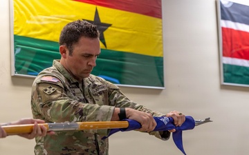 Fox Company, 91st Civil Affairs color casing ceremony