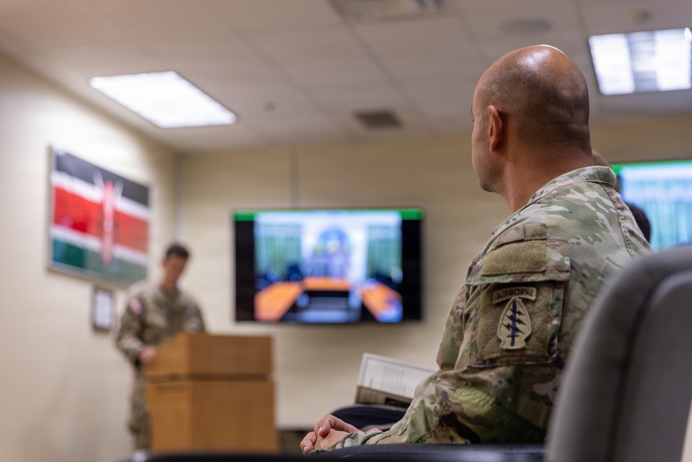 Fox Company, 91st Civil Affairs color casing ceremony