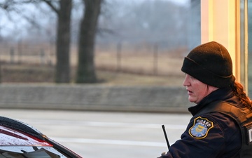 Fort Leavenworth Department of the Army Security Guards stand ready