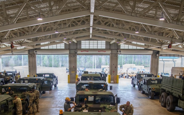 3-265 Air Defense Artillery Soldiers Install MILES on Vehicles at JRTC