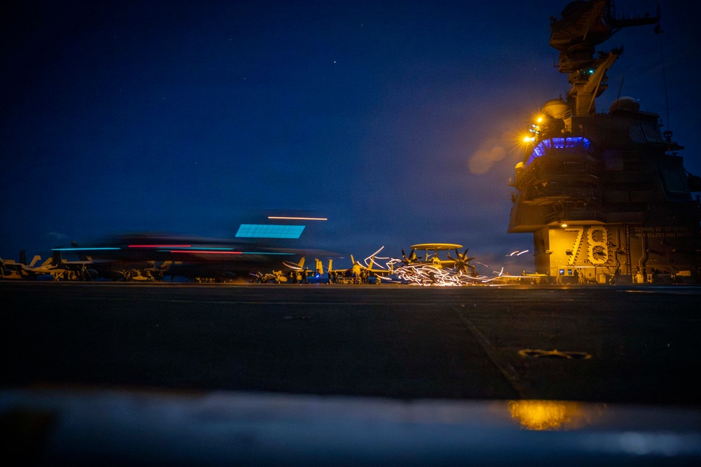 USS Gerald R. Ford (CVN 78) Conducts Flight Operations During Operation Epic Fury