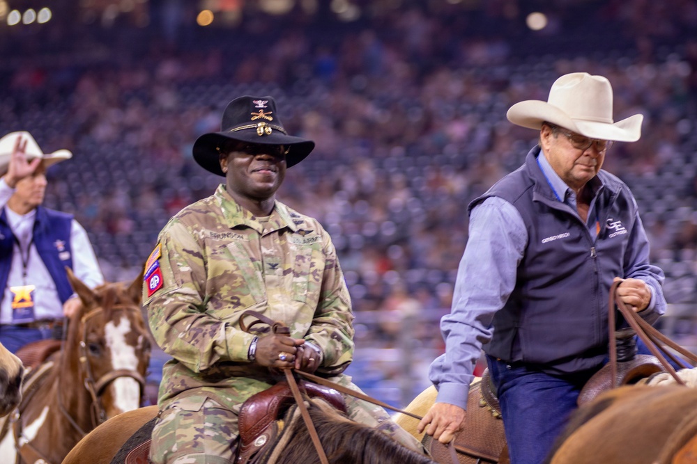 U.S. Army Shows Support on Military Appreciation Day at the Houston Livestock Show and Rodeo