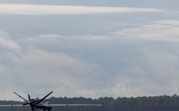 VMUT-2's MQ-9A makes inaugural landing at Marine Corps Air Station New River