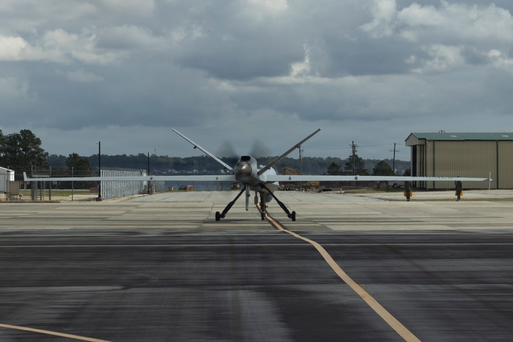 VMUT-2's MQ-9A makes inaugural landing at Marine Corps Air Station New River