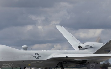 VMUT-2's MQ-9A makes its inaugural landing at Marine Corps Air Station New River