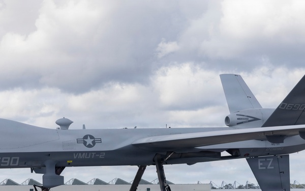 VMUT-2's MQ-9A makes inaugural landing at Marine Corps Air Station New River