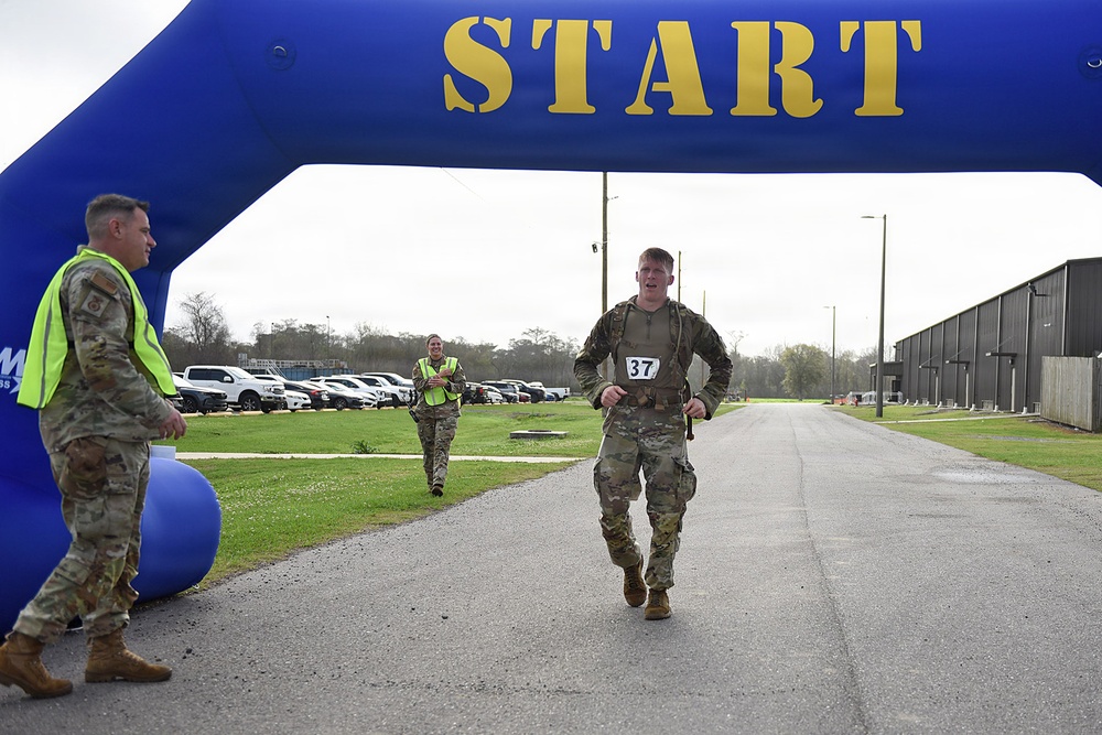 159th Fighter Wing Hosts Norwegian Foot March