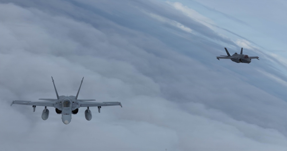 CORE26 | NATO Aircraft and Ships Conduct Joint Formation Flight in Arctic Exercise