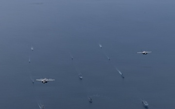 CORE26 | NATO Aircraft and Ships Conduct Joint Formation Flight in Arctic Exercise