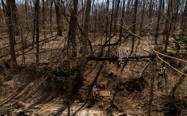U.S. Army Corps of Engineers installs containment system in Rock Run culvert to aid Potomac Interceptor response