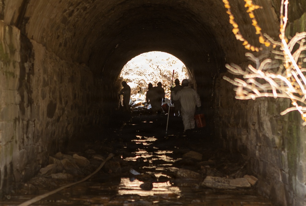U.S. Army Corps of Engineers installs containment system in Rock Run culvert to aid Potomac Interceptor response