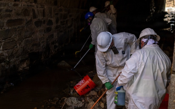U.S. Army Corps of Engineers installs containment system in Rock Run culvert to aid Potomac Interceptor response