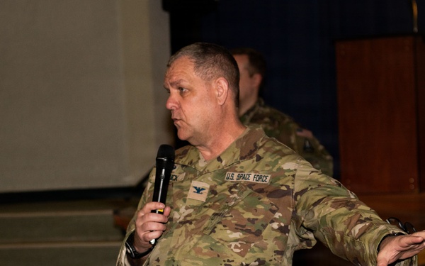U.S. Space Forces – Korea commander briefs surge forces before Freedom Shield 26