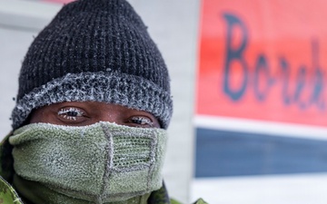 Royal Canadian Navy Sailor Helps Supply ICE CAMP BOARFISH