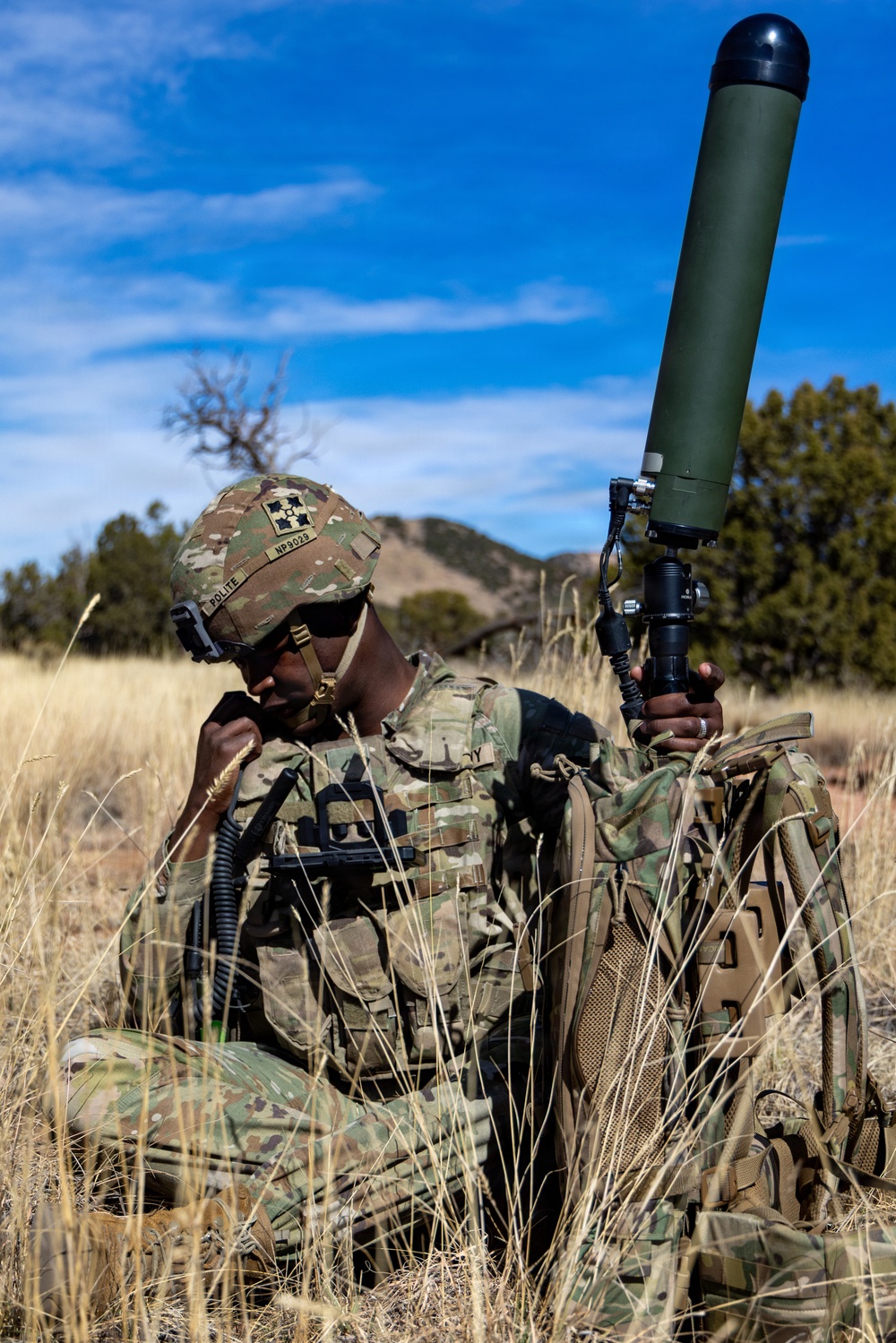 U.S. Soldiers perform tests on denied, degraded, intermittent, or limited equipment