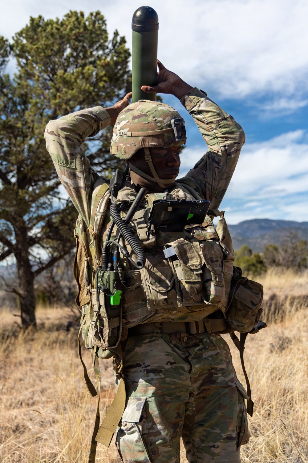 U.S. Soldiers perform tests on denied, degraded, intermittent, or limited equipment