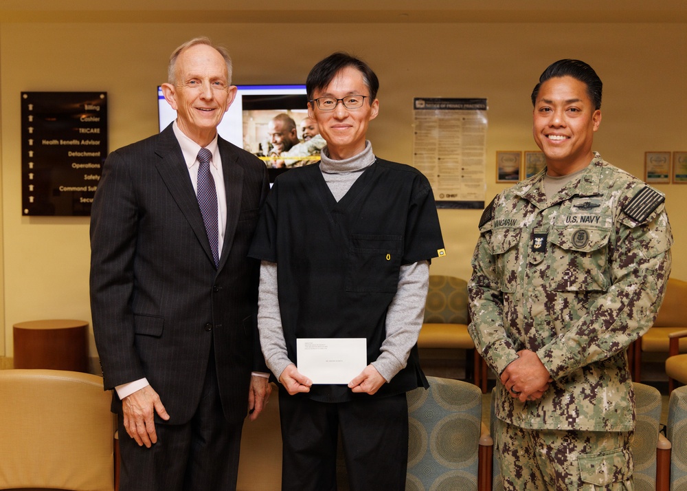 Dr. Smith and Force Master Chief Mangaran visited Brig. Gen. Crawford F. Sams Health Clinic and Camp Zama Dental Clinic