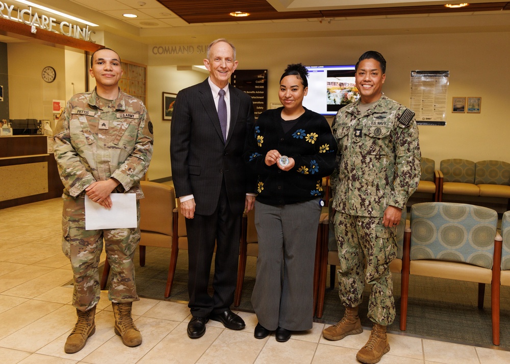 Dr. Smith and Force Master Chief Mangaran visited Brig. Gen. Crawford F. Sams Health Clinic and Camp Zama Dental Clinic
