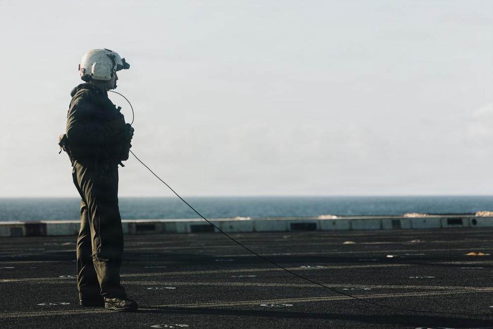 22nd MEU(SOC) | Flight Operations Aboard USS San Antonio