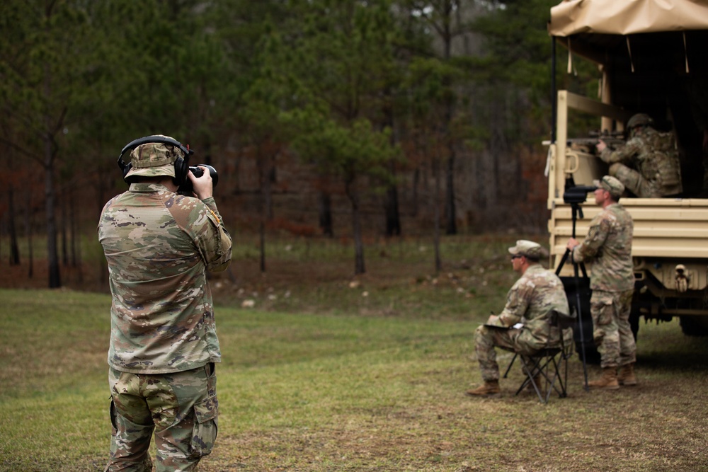 124th MPAD Soldier Working Hard