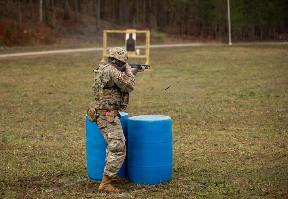 GSDF Soldier Shoots Shotgun