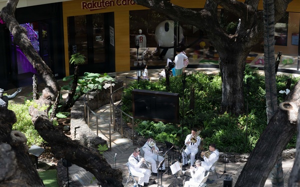 U.S. Pacific Fleet Band Performs on the Hula Stage During Hawaiʻi Navy Week