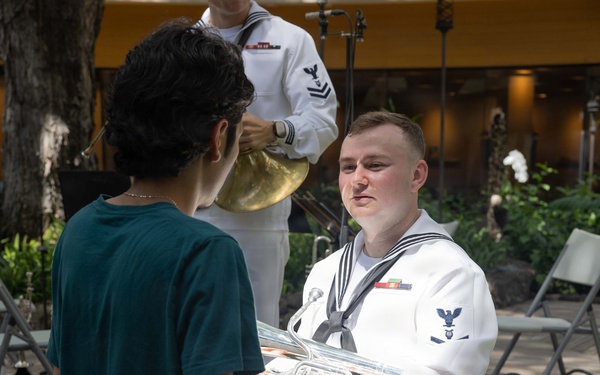 U.S. Pacific Fleet Band Performs on the Hula Stage During Hawaiʻi Navy Week