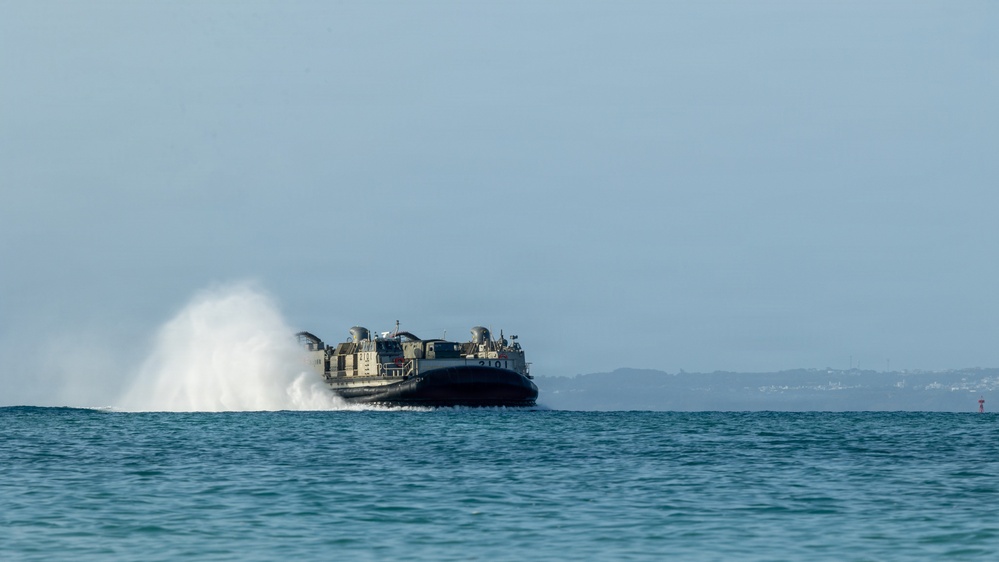 JMSDF LCAC Landings at Kin Blue Training Area
