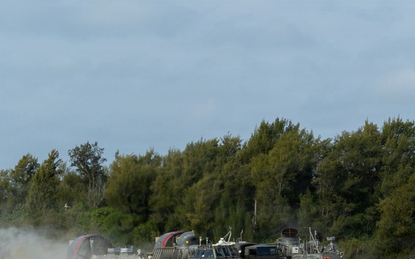 JMSDF LCAC Landings at Kin Blue Training Area