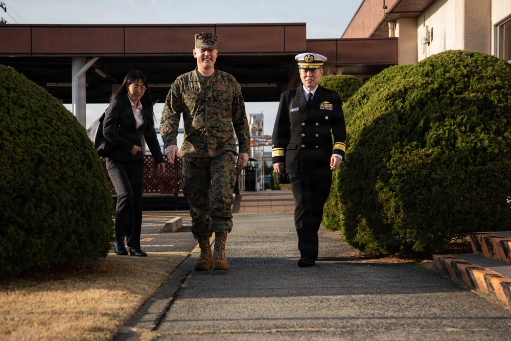 Marine Corps Air Station Iwakuni hosts base tour for USFJ leadership