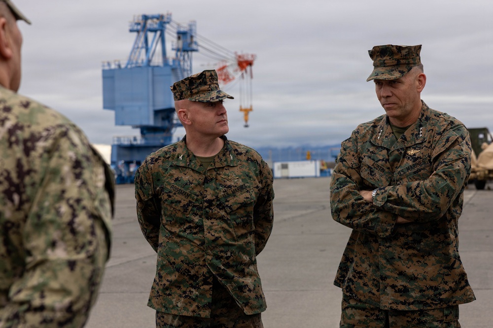 U.S. Marine Corps Lt. Gen. Eric Austin visits U.S. Marines at MCAS Iwakuni