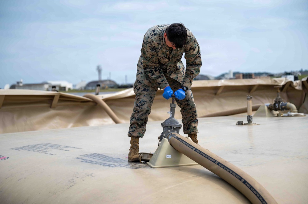 BM26: Airmen and Marines establish joint tactical fuel system