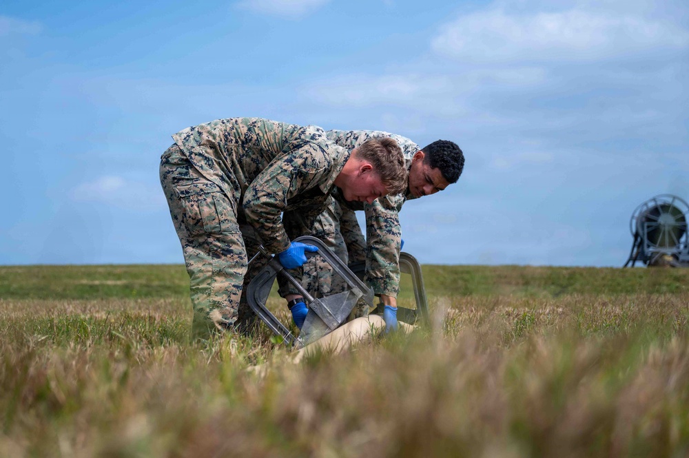 BM26: Airmen and Marines establish joint tactical fuel system